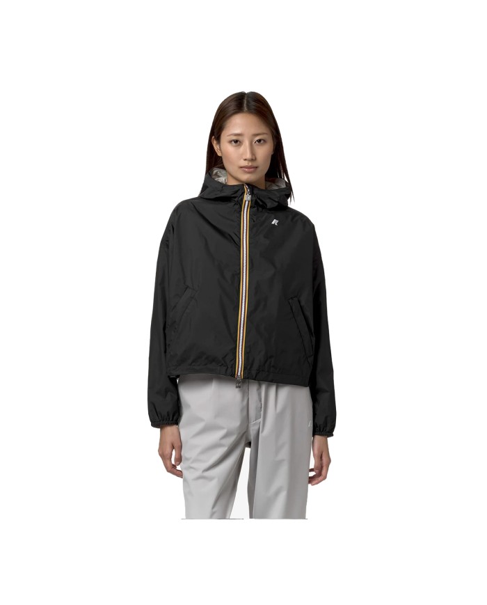 K-WAY GIACCA DONNA JACKETLAURETTE PLUS 2 DOUBLE BLACK PURE - LIGHT BEIGE K81333W 126