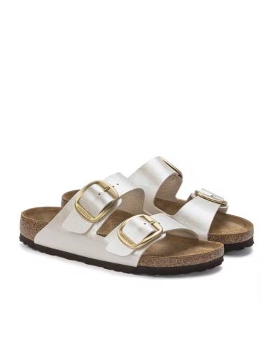BIRKENSTOCK SANDALO DONNA ARIZONA BIG BUCKLE PEARL WHITE 1020021 CO