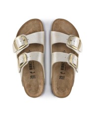 BIRKENSTOCK SANDALO DONNA ARIZONA BIG BUCKLE PEARL WHITE 1020021 CO