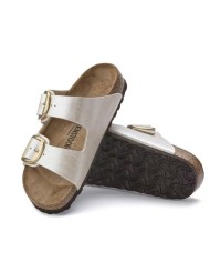 BIRKENSTOCK SANDALO DONNA ARIZONA BIG BUCKLE PEARL WHITE 1020021 CO