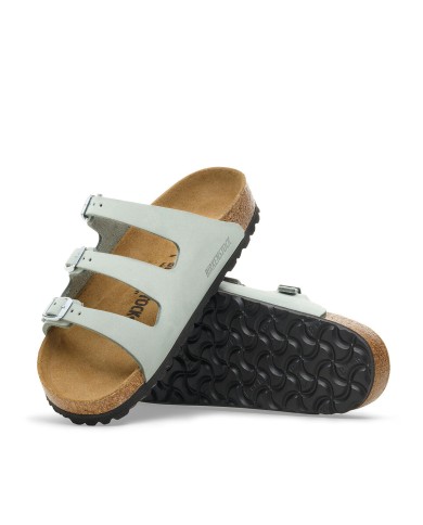 BIRKENSTOCK SANDALO DONNA FLORIDFA NABUCK LEATHER PURE SAGE 1030319 CO