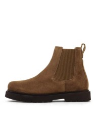 BIRKENSTOCK SCARPONCINO HIGHWOOD SLIP ONE MID S SUEDE LEATHER DARK TEA 1030632 CO