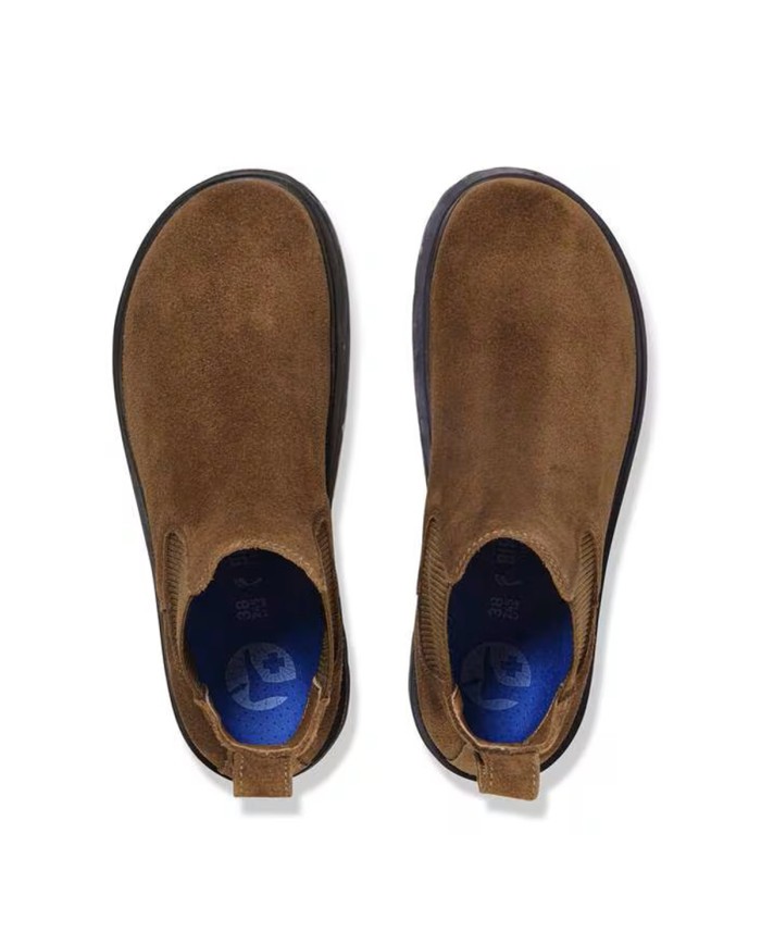 BIRKENSTOCK SCARPONCINO HIGHWOOD SLIP ONE MID S SUEDE LEATHER DARK TEA 1030632 CO