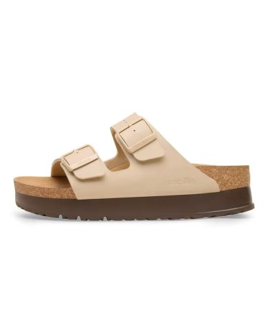 BIRKENSTOCK SANDALO DONNA ARIZONA PAP FLEX PLATFORM SANDCASTLE VEG 1030466  CO