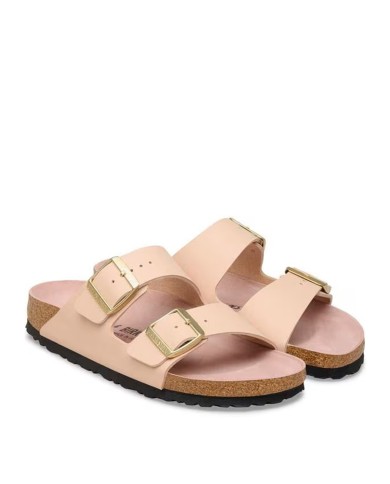BIRKENSTOCK SANDALO DONNA ARIZONA TRIPLES SNEW BEIGE PINK CLAY 1031525 CO