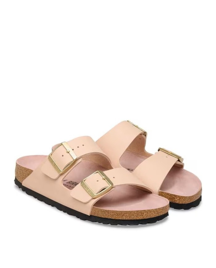 BIRKENSTOCK SANDALO DONNA ARIZONA TRIPLES SNEW BEIGE PINK CLAY 1031525 CO