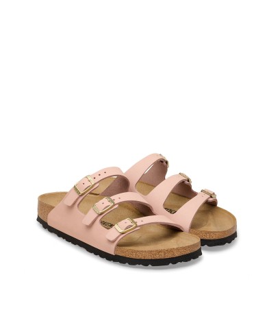 BIRKENSTOCK SANDALO DONNA FLORIDA FRESH SOFT NUBUCK LEATHER PINK 1031813 CO