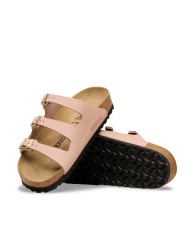 BIRKENSTOCK SANDALO DONNA FLORIDA FRESH SOFT NUBUCK LEATHER PINK 1031813 CO