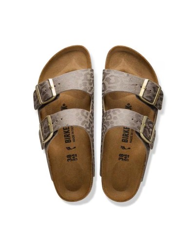 BIRKENSTOCK SANDALO DONNA ARIZONA SYNTHETICS LEO GREY TAUPE 1031941 CO