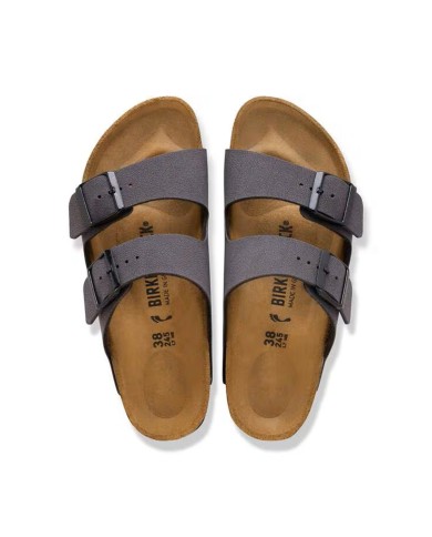 BIRKENSTOCK SANDALO DONNA ARIZONA BIRKBUK VELVET GREY TAUPE 1032023 CO