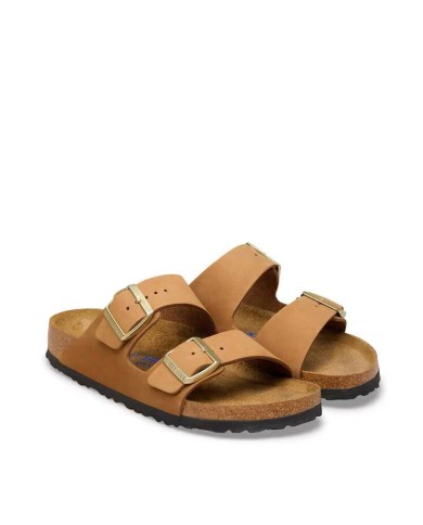 BIRKENSTOCK SANDALO DONNA ARIZONA SFB NUBUCK LEATHER MINK 1032086 CO