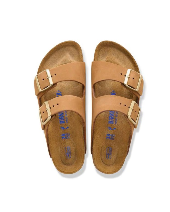 BIRKENSTOCK SANDALO DONNA ARIZONA SFB NUBUCK LEATHER MINK 1032086 CO