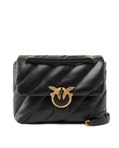 PINKO BORSA DONNA LOVE PUFF MAXI QUILT A TRACOLLA GRANDE BLACK GOLD 100037 126