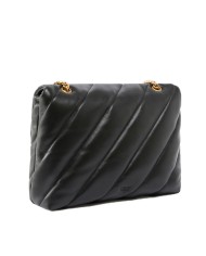 PINKO BORSA DONNA LOVE PUFF MAXI QUILT A TRACOLLA GRANDE BLACK GOLD 100037 126