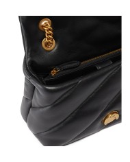 PINKO MINI BORSA DONNA LOVE PUFF A TRACOLLA NAPPA BUTTRFLY BLACK GOLD 100039 126