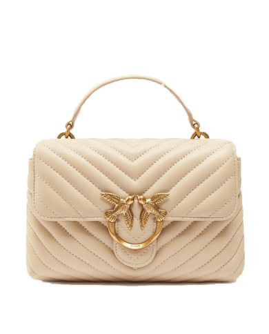 PINKO BORSA DONNA LOVE LADY PUFF MINI A MANO SHEEP BIEGE GOLD 100044 126