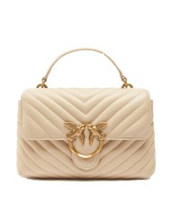 PINKO BORSA DONNA LOVE LADY PUFF MINI A MANO SHEEP BIEGE GOLD 100044 126