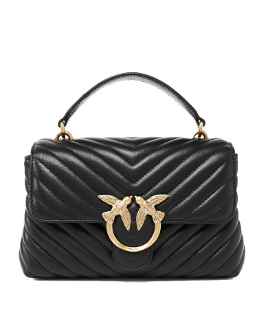 PINKO BORSA DONNA LOVE LADY PUFF MINI A MANO SHEEP BLACK GOLD 100044 126