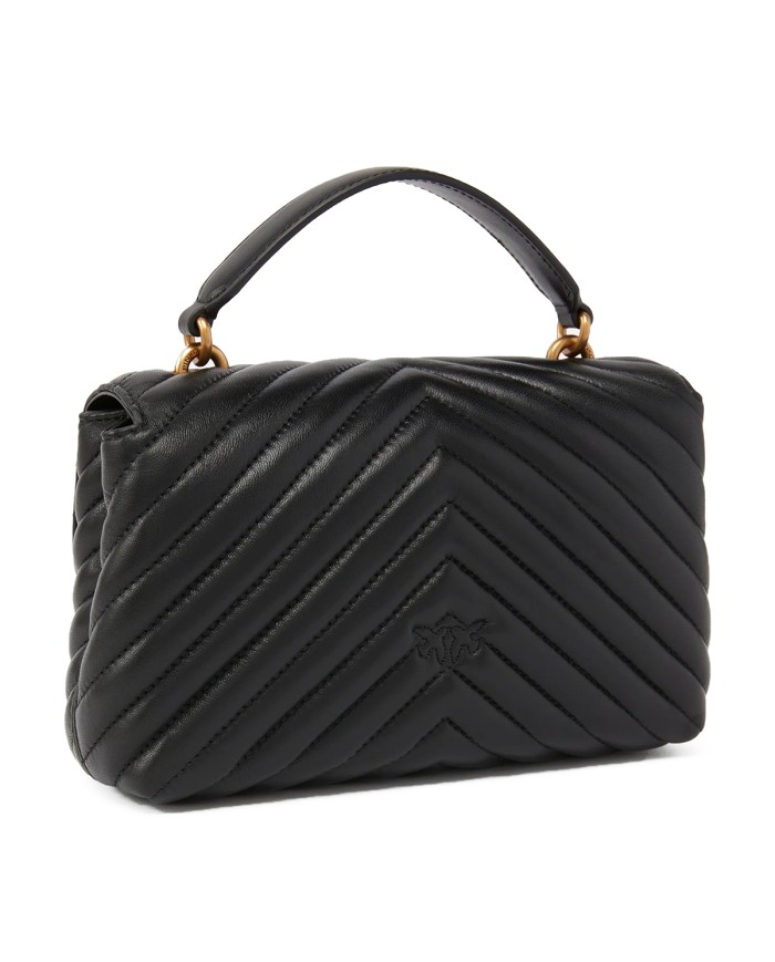 PINKO BORSA DONNA LOVE LADY PUFF MINI A MANO SHEEP BLACK GOLD 100044 126