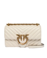 PINKO BORSA DONNA LOVE ONE PICCOLA DC SHEEP BIANCO GOLD 100074 126