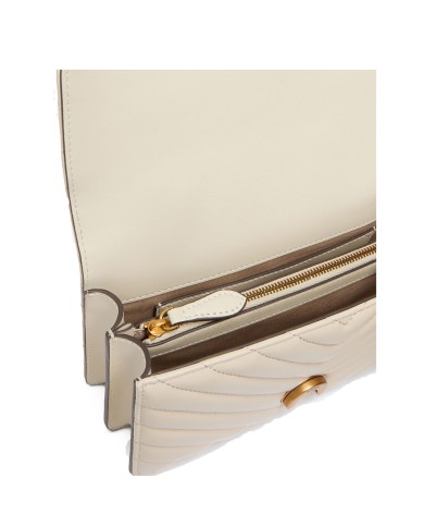 PINKO BORSA DONNA LOVE ONE PICCOLA DC SHEEP BIANCO GOLD 100074 126