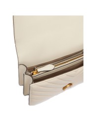 PINKO BORSA DONNA LOVE ONE PICCOLA DC SHEEP BIANCO GOLD 100074 126