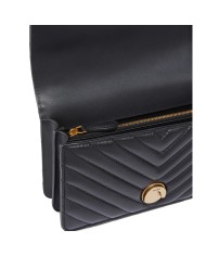 PINKO BORSA DONNA LOVE ONE PICCOLA DC SHEEP BLACK GOLD 100074 126