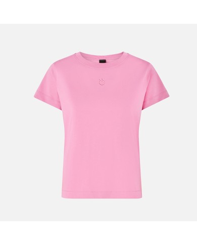 PINKO T SHIRT JERSEY PATCH ROSA 100355 126