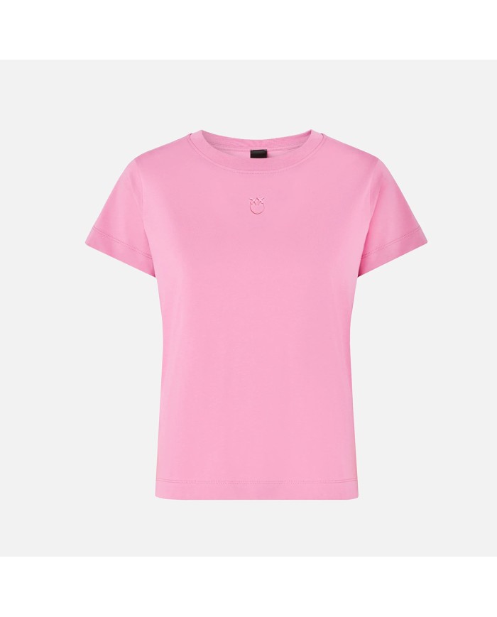 PINKO T SHIRT JERSEY PATCH ROSA 100355 126