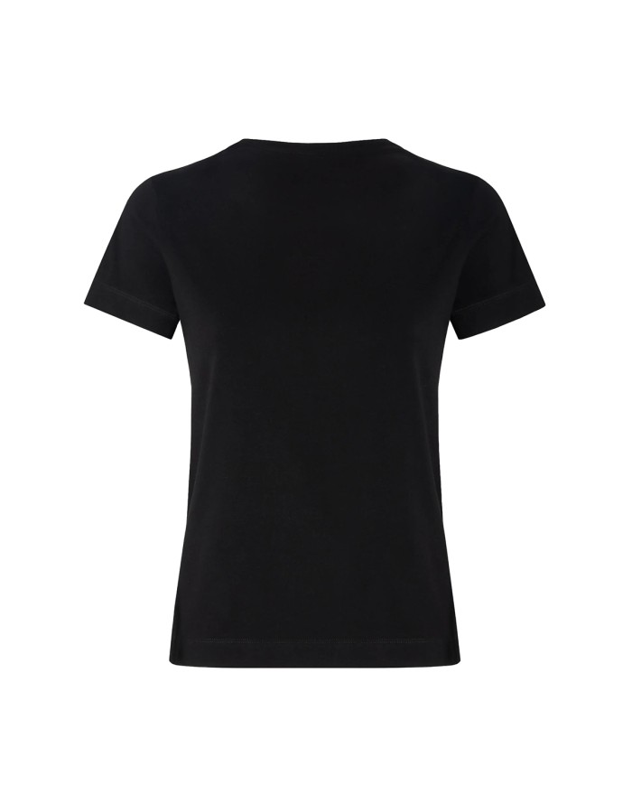 PINKO T SHIRT JERSEY PATCH NERO LIMOUSINE 100355 126
