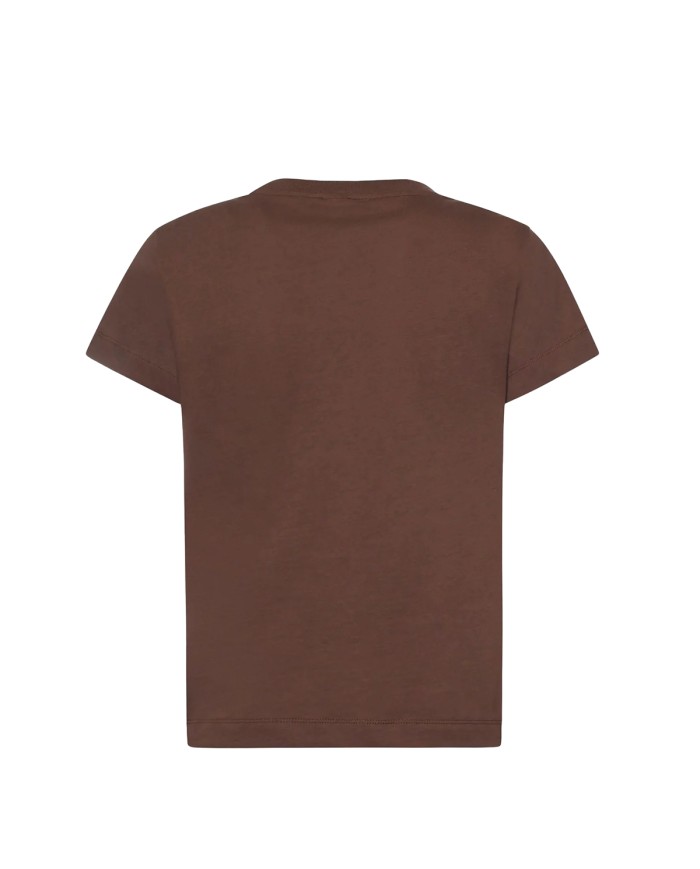PINKO T SHIRT BASIC JERSEY LOGO MARRIONE TERRA 100373 126