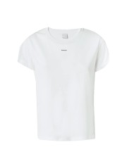 PINKO T SHIRT BASIC JERSEY LOGO BIANCO NEVE 100373 126