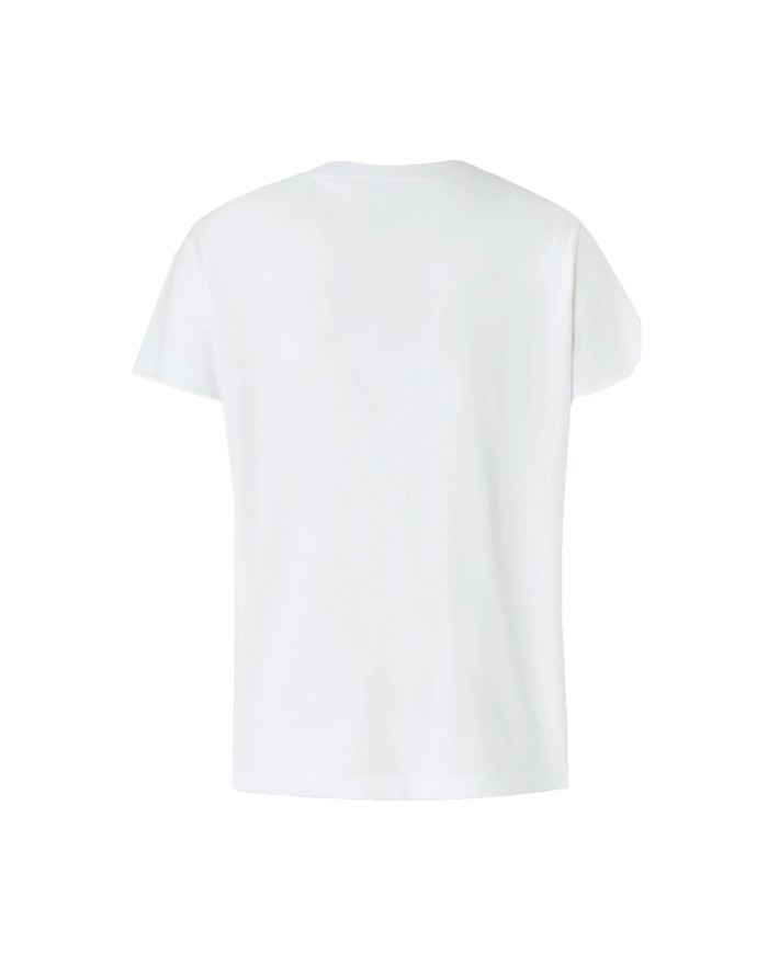 PINKO T SHIRT BASIC JERSEY LOGO BIANCO NEVE 100373 126