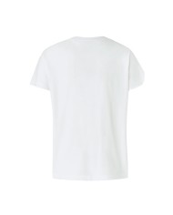 PINKO T SHIRT BASIC JERSEY LOGO BIANCO NEVE 100373 126
