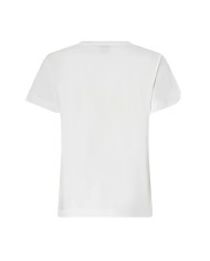 PINKO T SHIRT QUENTIN JERSEY LOGO RICAMO BIANCO NEVE 100535 126