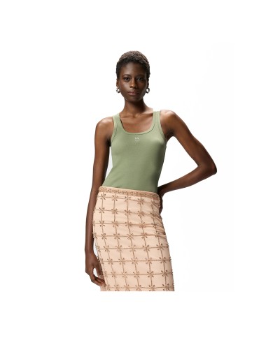 PINKO CANOTTA CALCOLATORE CON APPLICAZIONE LOGO LOVE BIRDS VERDE 100807 126