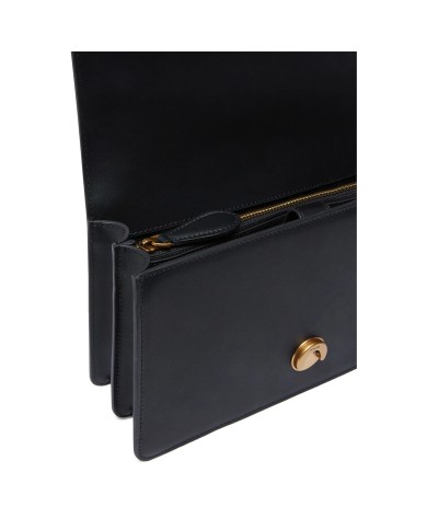 PINKO BORSA DONNA LOVE ONE MEDIA A TRACOLLA CHEVRON BLACK GOLD 100941 126