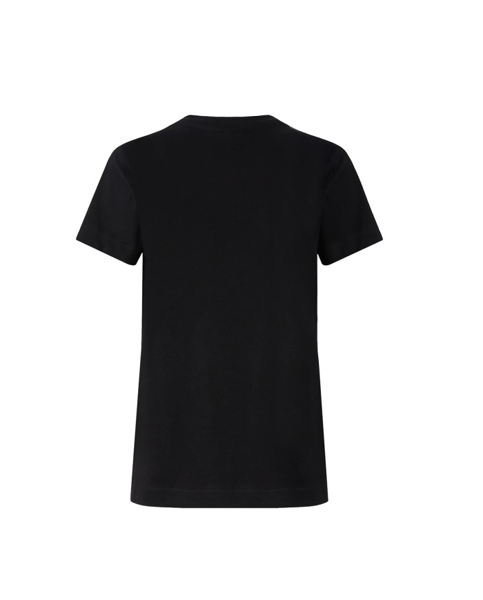 PINKO T-SHIRT START JERSEY RICAMO LOGO NERO LIMOUSINE 101752 126
