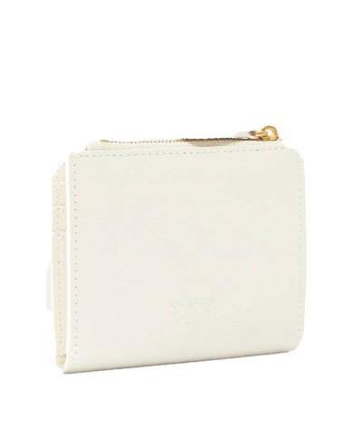 PINKO PORTAFOGLIO DONNA WALLET SMALL MULTI PIRPOSE BIANCO GOLD 103610 126