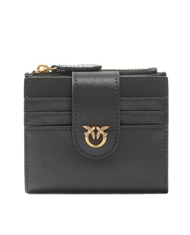 PINKO PORTAFOGLIO DONNA WALLET SMALL MULTI PIRPOSE BLACK GOLD 103610 126