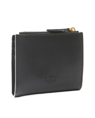 PINKO PORTAFOGLIO DONNA WALLET SMALL MULTI PIRPOSE BLACK GOLD 103610 126