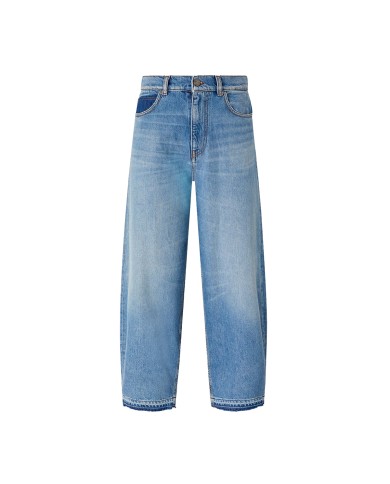 PINKO JEANS ESTELLE EGG DIRTY BALOON BLUE DENIM 103857 126