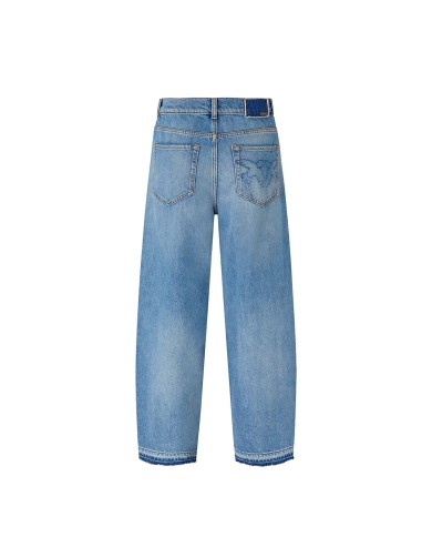 PINKO JEANS ESTELLE EGG DIRTY BALOON BLUE DENIM 103857 126