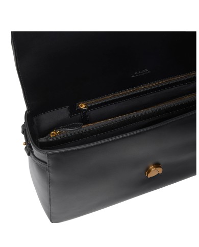 PINKO BORSA DONNA LOVE ONE EXTRA SLOUCHY A SPALLA BLACK GOLD 105067 126