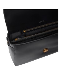 PINKO BORSA DONNA LOVE ONE EXTRA SLOUCHY A SPALLA BLACK GOLD 105067 126