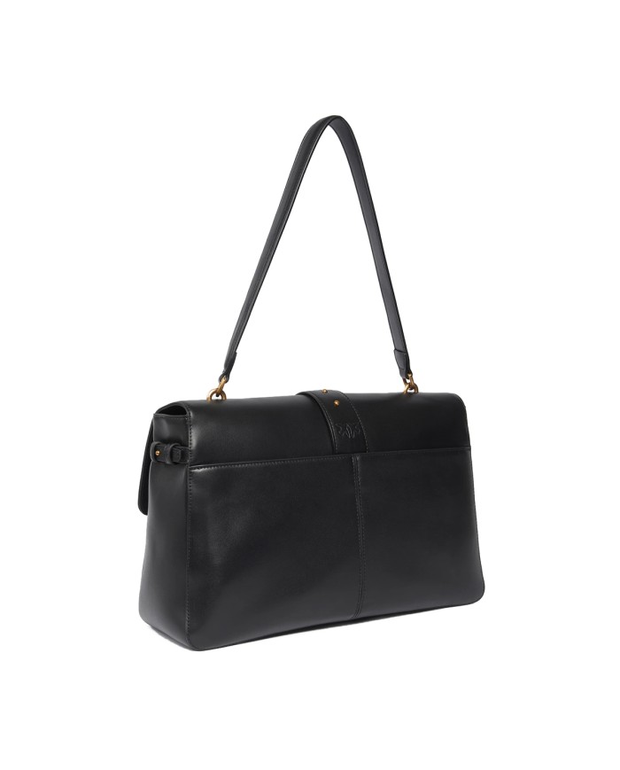 PINKO BORSA DONNA LOVE ONE EXTRA SLOUCHY A SPALLA BLACK GOLD 105067 126