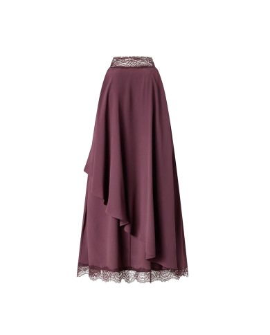 PINKO ABITO CREPE' DE CHINE CON DETTAGLI IN PIZZO MIRTILLO 106268 126