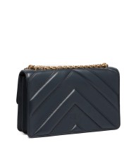 PINKO BORSA DONNA LOVE ONE CLASSIC TRIPLA CATENA NERO E ORO 106294 126