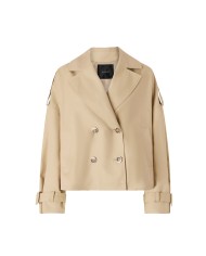 PINKO TRENCH CORTO TRISCIA DOPPIOPETTO BEIGE CHANTILLY 106325 126