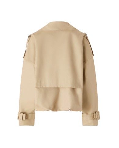 PINKO TRENCH CORTO TRISCIA DOPPIOPETTO BEIGE CHANTILLY 106325 126